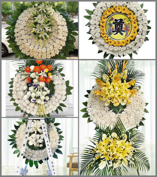 湖南永州祁阳县观音滩镇七拱村花圈速递